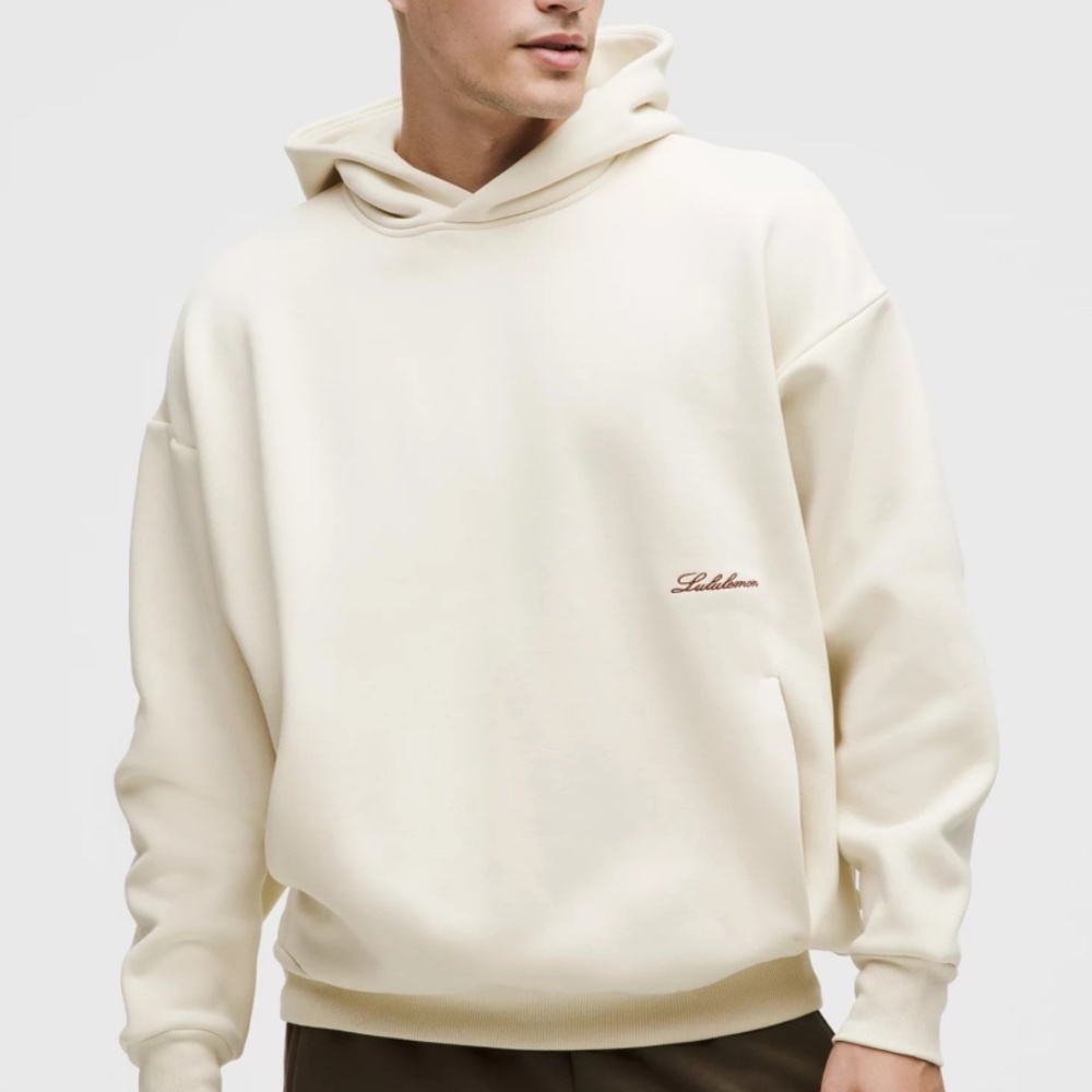 Men's Lululemon Big Cozy Oversized Pullover Hoodie Light Ivory NWT- Size XS